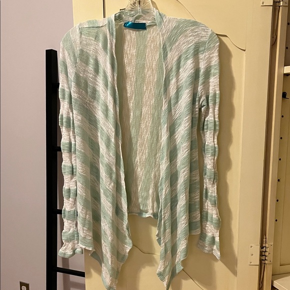 Goldfinch Boutique Sweaters - Goldfinch boutique Striped Open-Front Cardigan Sweater